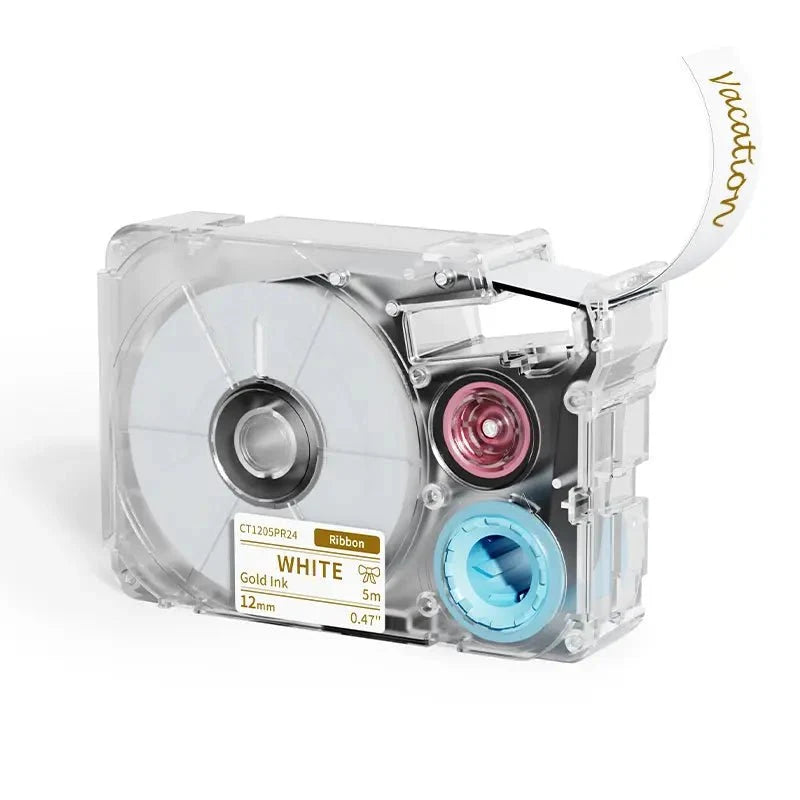Phomemo T27 12mmx5m Pastel Blue&White&Red Ribbon Label Tapes for P15/A30