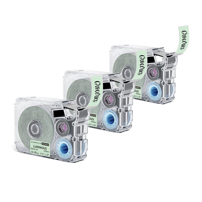 Phomemo 13x35mm Black on Luminous Label Tapes for P15/A30