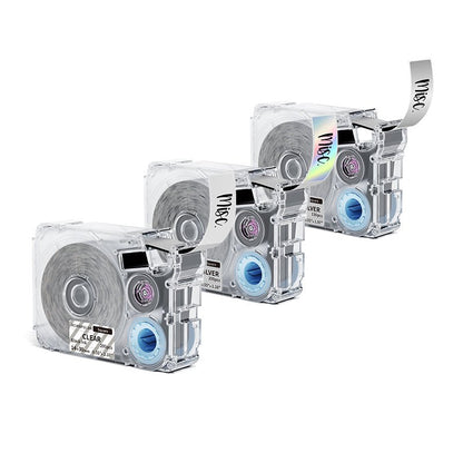 Phomemo 14mm Clear&Laser&Silver Thermal Transfer Label Tapes for P15/A30