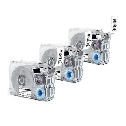 Phomemo 14x30mm Black on White Thermal Transfer Label Tapes for P15/A30
