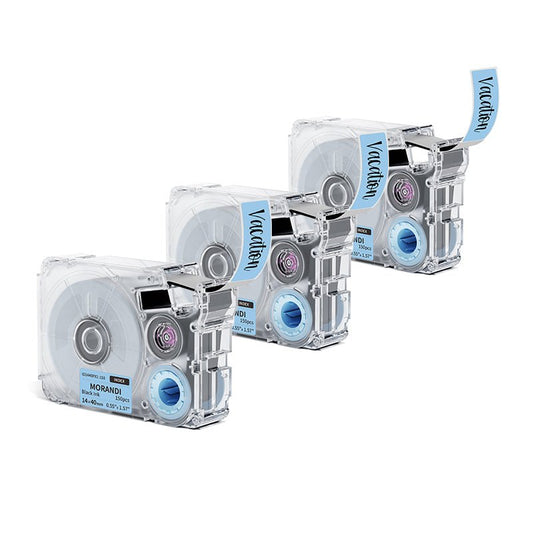 Phomemo 14x40mm Black on Morandi Index Label Tapes for P15/A30