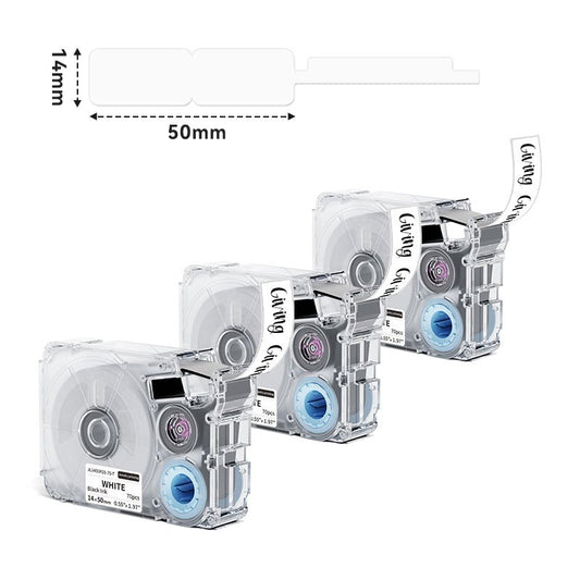 Phomemo 14x50mm  Black on White Jewelry Price Label Tapes for P15/A30