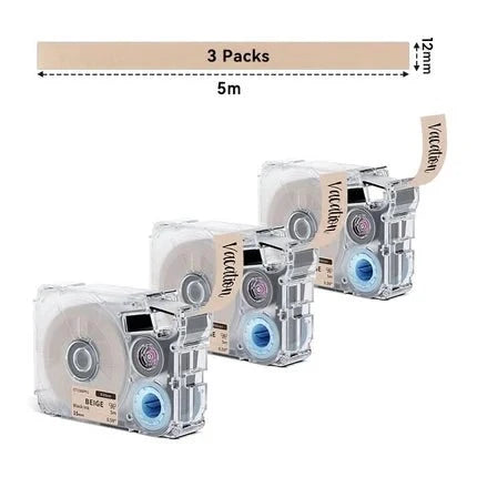 Phomemo 12mmx5m Navy&Pink&Beige Ribbon Label Tapes for P15/A30