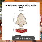 Christmas Tree Ceramic Baking Dish